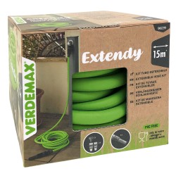 Tubo da giardno a 6 strati estensibile Extendy 15 m TPE verde Verdemax