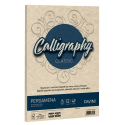 Carta Calligraphy pergamena A4 190 gr sabbia 02 Favini conf. 50 fogli