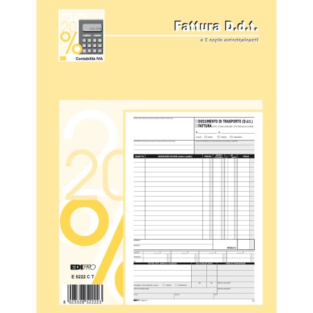 Blocco DDT/fattura 3 copie autoricalcanti 29