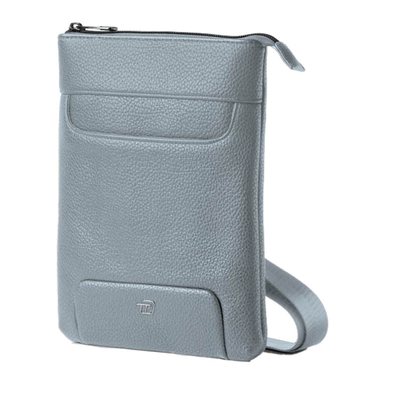 City bag piccola Gate Trended 20 x 26 x 2 cm ecopelle azzurro InTempo