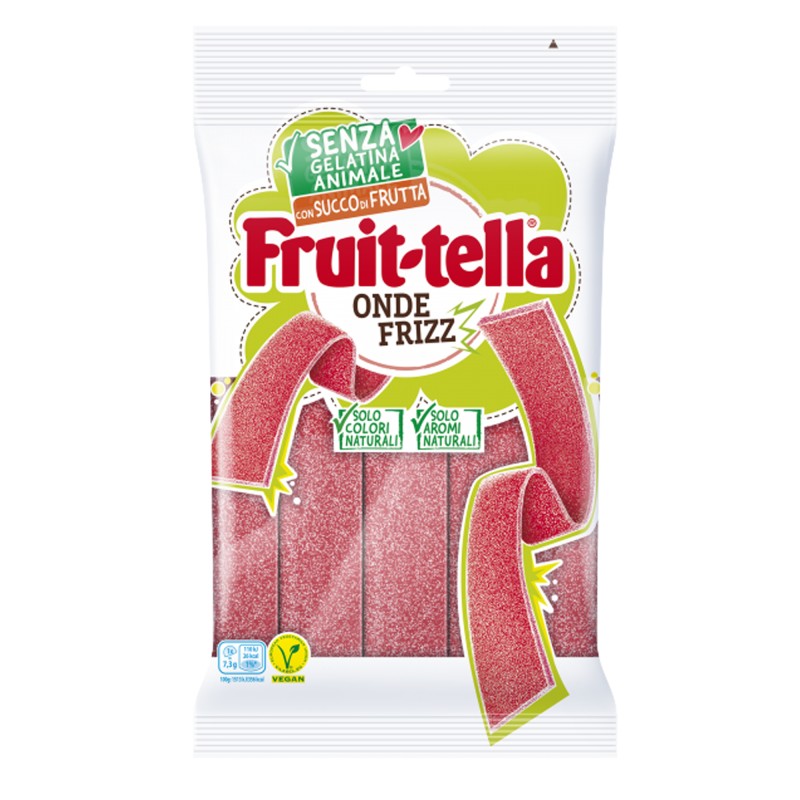 Caramella gommosa Onda Frizz senza gelatina animale 145 gr FruitTella