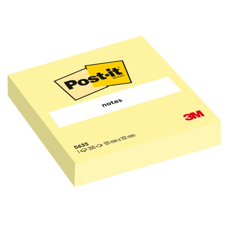 Blocco foglietti 5635 100 x 100 mm giallo Canary™ 200 fogli Post it®