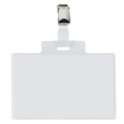 Portanome Pass 4E 11 x 7 cm metallo con clip Sei Rota conf. 10 pezzi