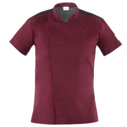 Giacca cuoco Thiago da uomo manica corta taglia XL bordeaux Giblor's