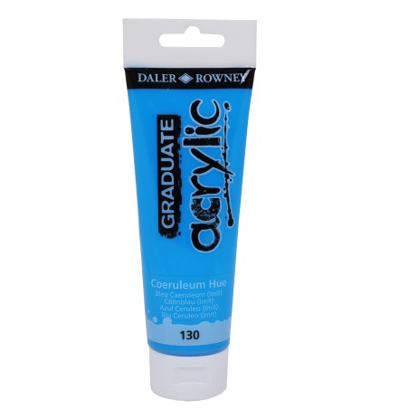 Colore acrilico fine Graduate 120 ml ceruleo imitazione Daler Rowney