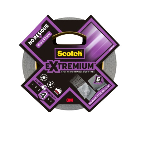 Nastro adesivo Extra resistente No residui 4,8 cm x 18 m nero Scotch