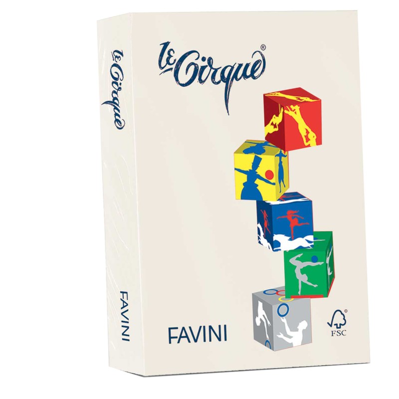 Carta Le Cirque A4 80 gr avorio pastello 110 Favini conf. 500 fogli