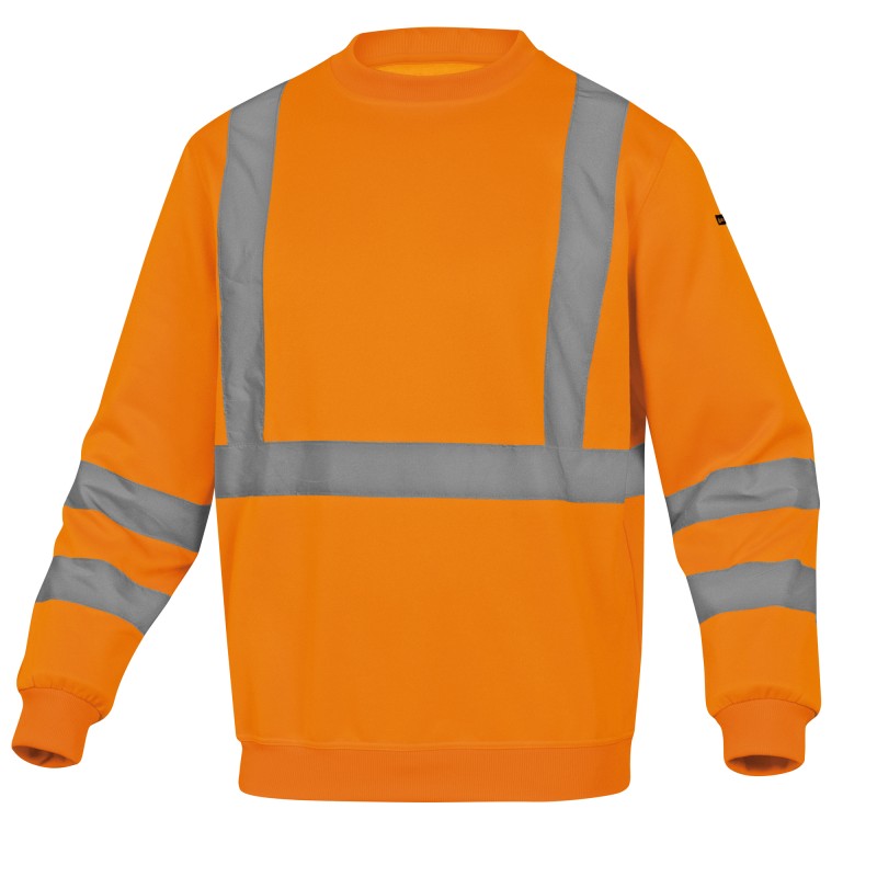 Felpa sportiva Astral alta visibilità tg. XL arancio fluo Deltaplus