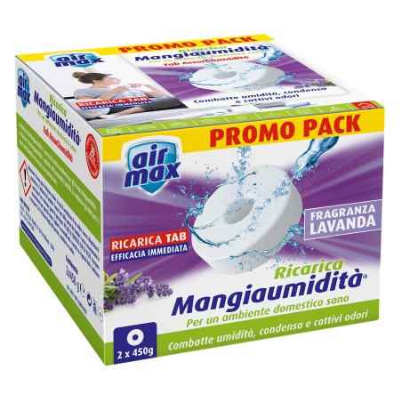 Ricarica tab Mangiaumidità lavanda 2 x 450 gr Air Max conf. 2 pezzi