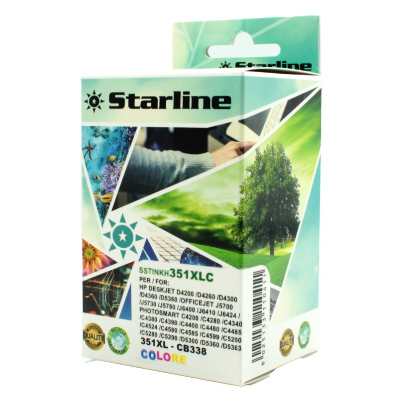 Starline Cartuccia Ink Compatibile per HP 315XL C/M/Y CB338EE 19 ml