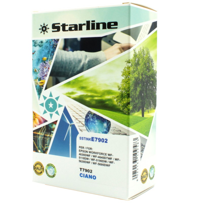 Starline Cartuccia ink per Epson Ciano T7902 79XLC13T79024010 19ml