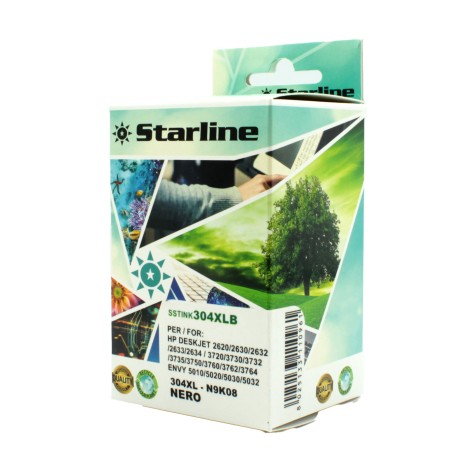 Starline Cartuccia Ink Compatibile per HP 304XL Nero N9K08AE 20 ml