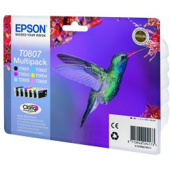 Epson Cartuccia ink C/M/Y/K/C CH/M CH T0807 C13T08074011 7