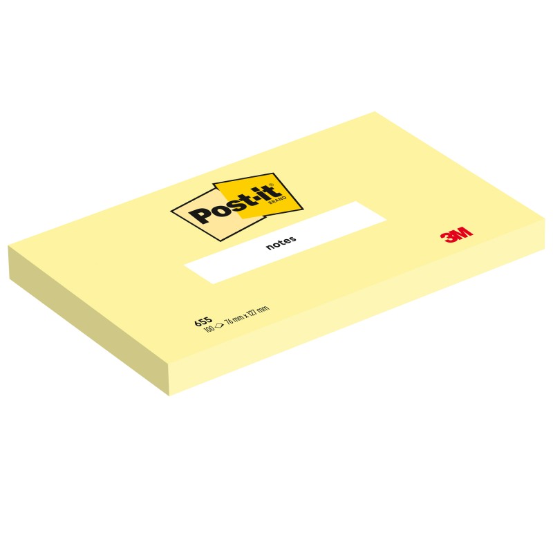 Blocco foglietti 655 76 x 127 mm giallo Canary™ 100 fogli Post it®