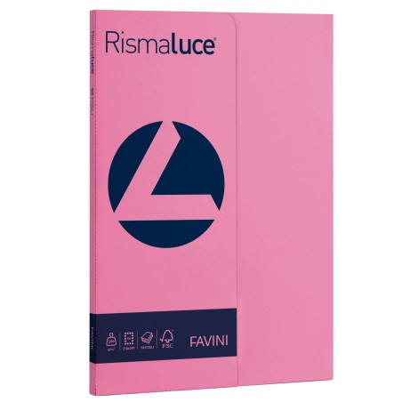 Carta Rismaluce Small A4 200 gr ciclamino 58 Favini conf. 50 fogli