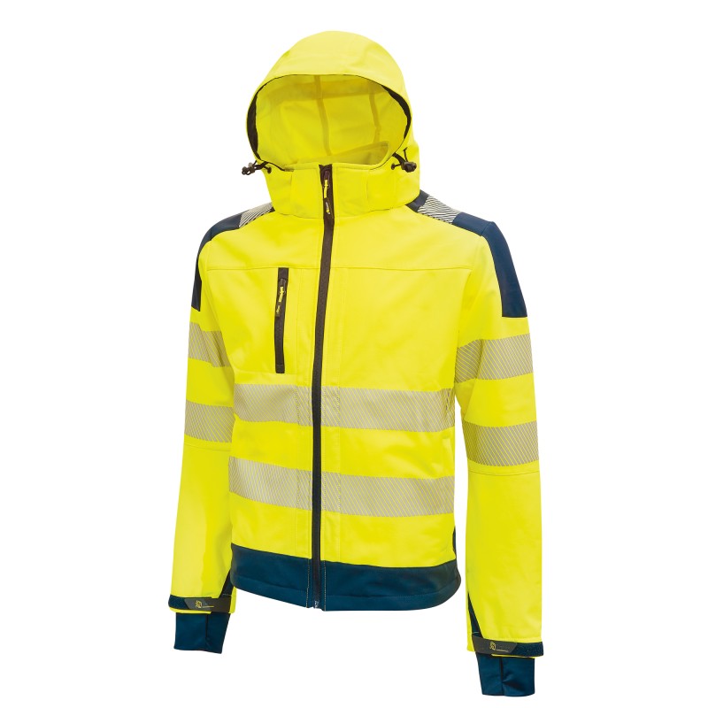 Giacca alta visibilità Softshell Miky taglia XL giallo fluo UPower