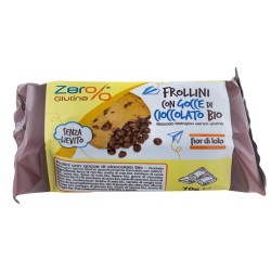 Frollini con gocce di cioccolato monoporzione da 70 gr Zer%glutine