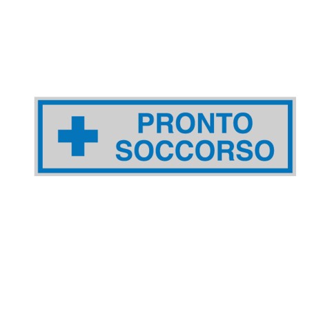 Targhetta adesiva PRONTO SOCCORSO 16