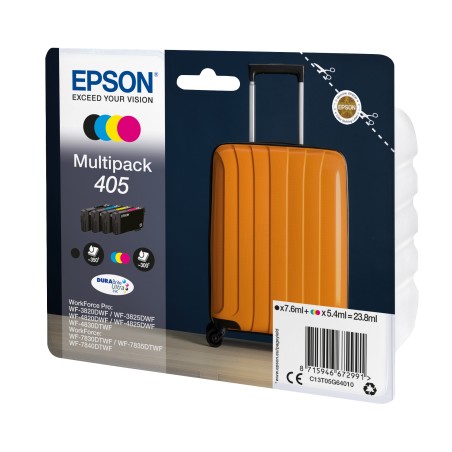 Epson Cartuccia Multipack DURABriteUltra 405 BK/C/M/Y C13T05G64010