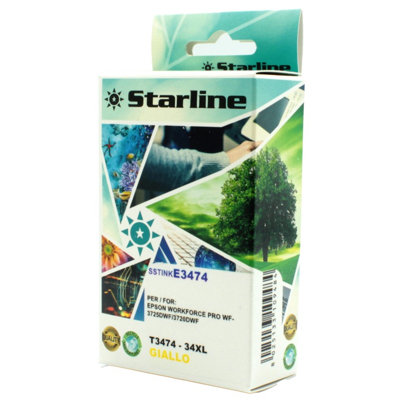 Starline Cartuccia ink per Epson Giallo C13T34744010 34XL 10