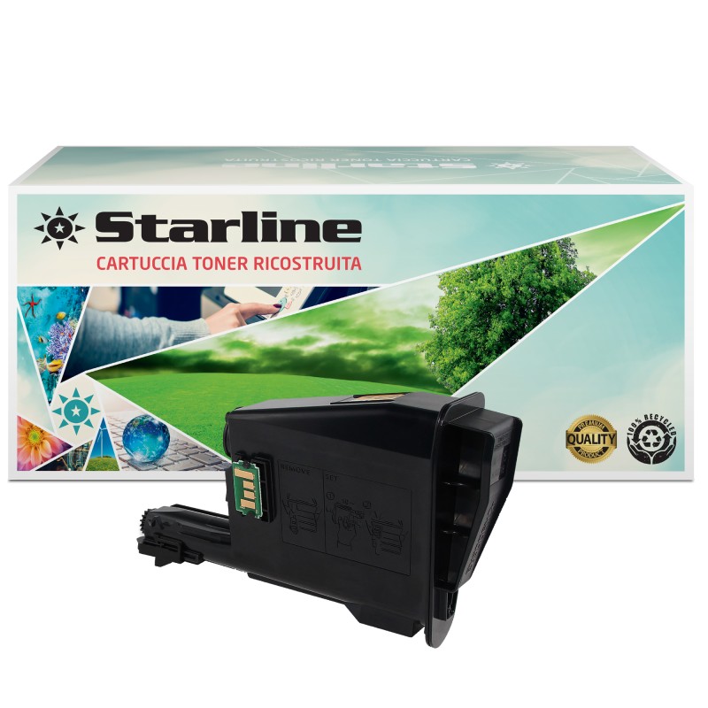 Starline Toner Ricostruito per Kyocera Mita Nero TK1115 1.600 pag