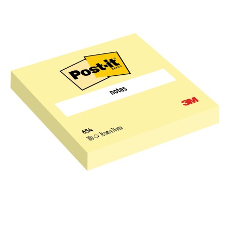 Blocco foglietti 654 76 x 76 mm giallo Canary™ 100 fogli Post it®