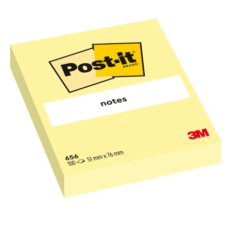 Blocco foglietti 656 76 x 51 mm giallo Canary™ 100 fogli Post it®