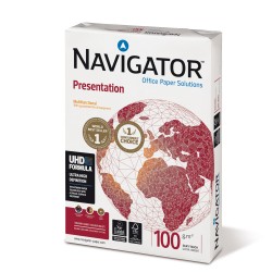 Carta Presentation 100 A4 100 gr bianco Navigator conf. 500 fogli