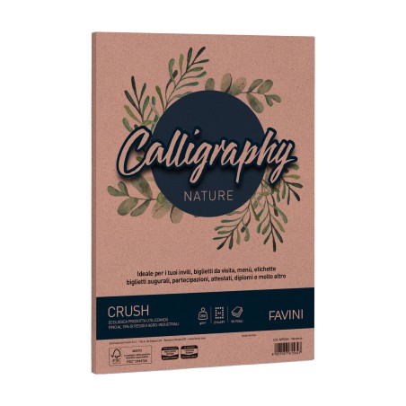 Carta Calligraphy Nature A4 250 gr mandorla Favini conf. 50 fogli