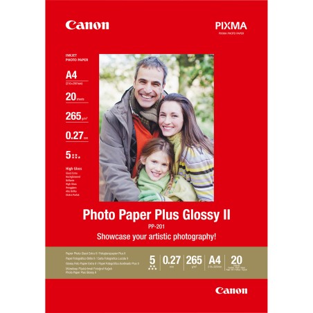 Canon Carta fotografica Plus Glossy II PP201 A4 20 Fogli 2311B019