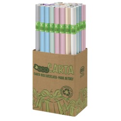 Rotolo carta regalo perlage 70cmx200m colori assortiti Rex Sadoch