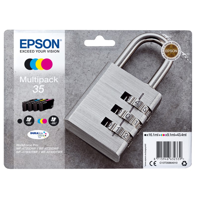 Epson Cartuccia ink 35 C/M/Y/K C13T35864010 C/M/Y 9