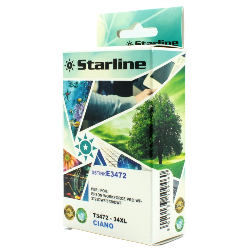 Starline Cartuccia ink per Epson Ciano C13T34724010 34XL 10