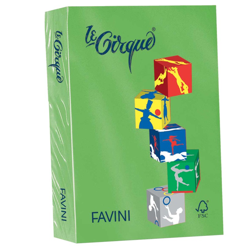 Carta Le Cirque A4 160 gr verde prato 203 Favini conf. 250 fogli