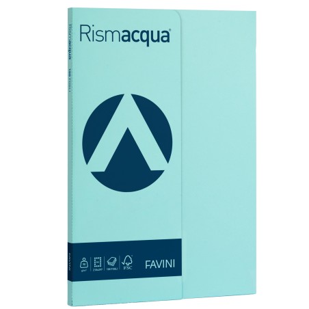 Carta Rismacqua Small A4 90 gr celeste 08 Favini conf. 100 fogli