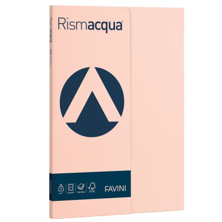 Carta Rismacqua Small A4 90 gr salmone 05 Favini conf. 100 fogli