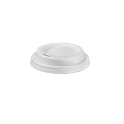 Tappo per bicchiere in CPLA bianco 115 ml Leone conf. 1000 pezzi