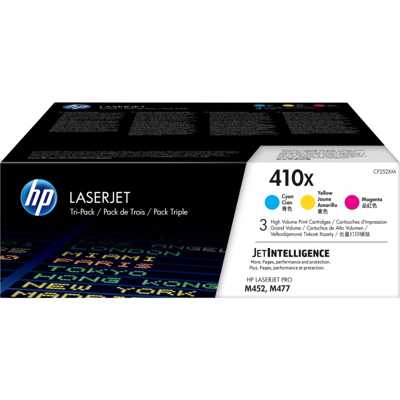 Hp Confezione 3 Toner originale 410X C/M/Y CF252XM 5.000 pag cad