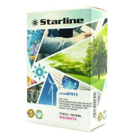 Starline Cartuccia ink per Epson Magenta C13T70134010 T7013 35ml