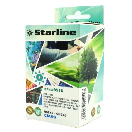 Starline Cartuccia ink Compatibile per HP 951 Ciano CN046AN 26ml