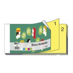 Blocco numerato 1/100 matrice+figlia monocolore 13 x 6 cm Edipro