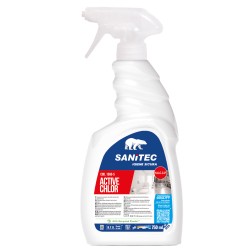 Detergente gel profumato con cloro attivo trigger 750 ml Sanitec