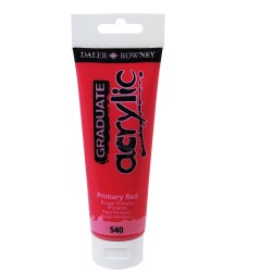 Colore acrilico fine Graduate 120 ml rosso primario Daler Rowney