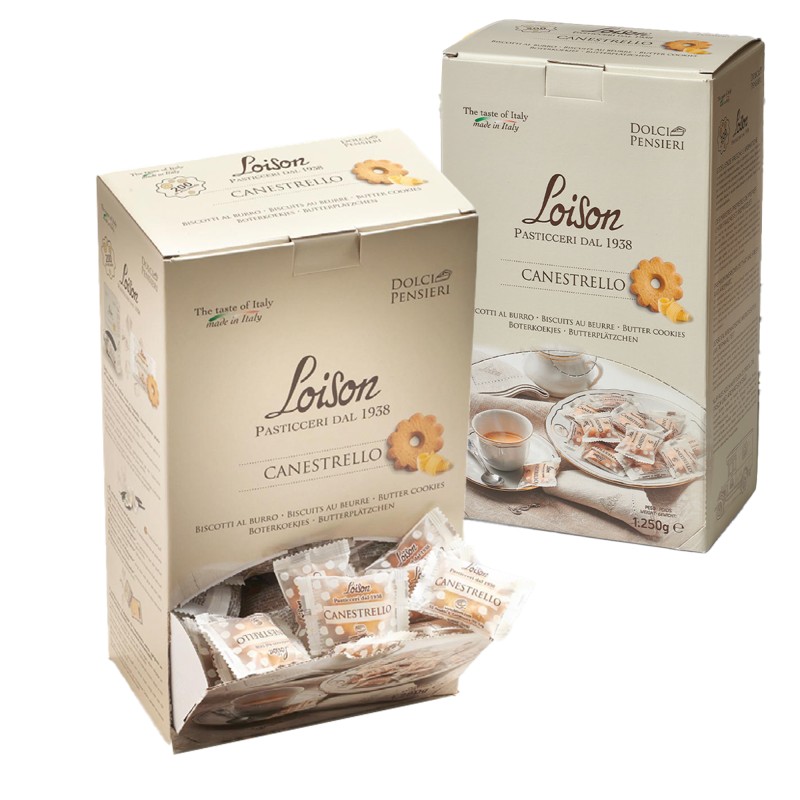 Dispenser biscotti Canestrello 1250 gr Loison conf. 200 biscotti