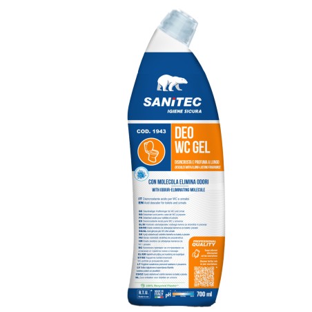 Detergente disincrostante Deo WC gel eliminaodori 700 ml Sanitec