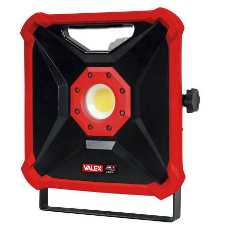 Faro led MLD 18 a batteria 18 V 26 x 23 x 7 cm nero/rosso Valex