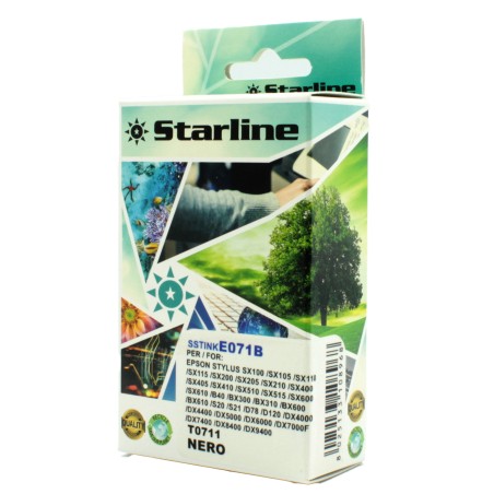 Starline Cartuccia ink per Epson Nero C13T07114012 T0711 11