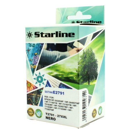 Starline Cartuccia ink per Epson Nero C13T27914012 27XXL 43