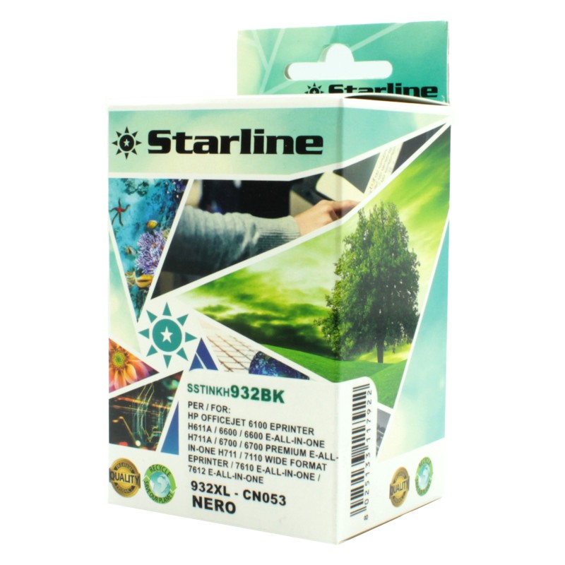 Starline Cartuccia ink Compatibile per HP 932 Nero CN053AN 32ml