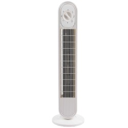 Ventilatore Torre White da terra 3 velocità 45 W 20 x 79 cm CFG